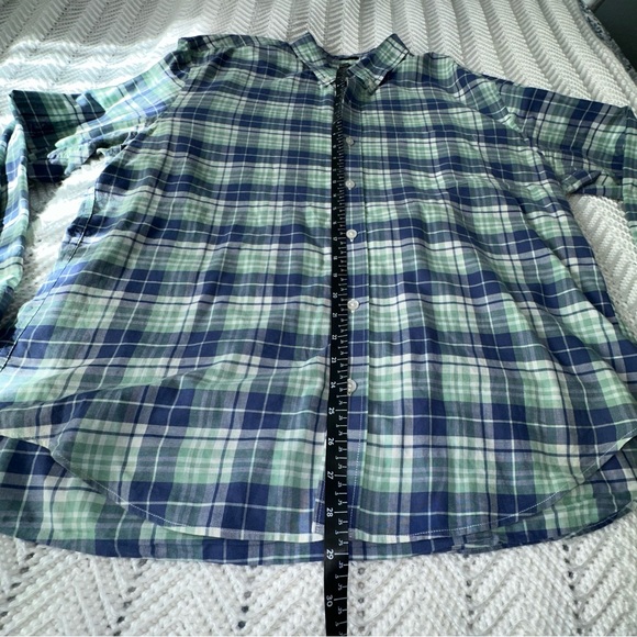 J Crew green and blue plaid slim fit button down - xl - Picture 6 of 6